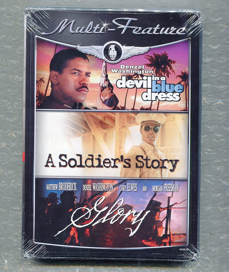 Denzel Washington in Devil in a Blue Dress/A Soldier's Story/Glory (DVD, 2008)