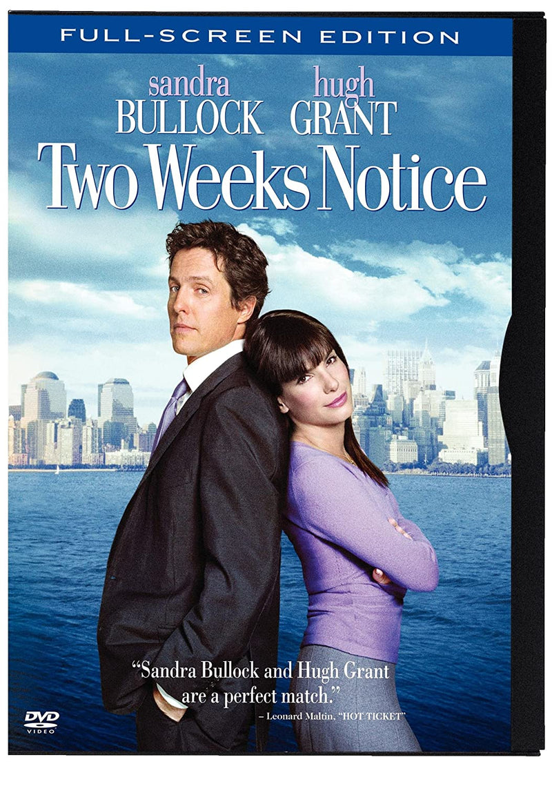 Two Weeks Notice (DVD, 2003, Full Frame)