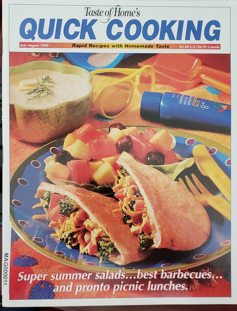Taste of Home's Quick Cooking Magazine July/August 1999 - Repeats4U