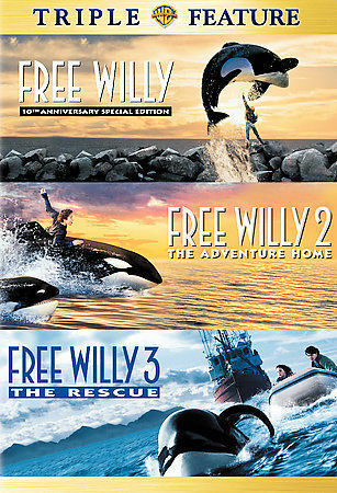 Free Willy/Free Willy 2/Free Willy 3 (DVD, 2006, 2-Disc Set, Dual Side) - Repeats4U